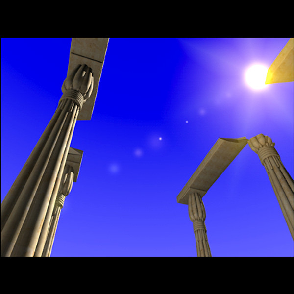 ancient desert ruins 3d model - Desert ruins... by Petersim